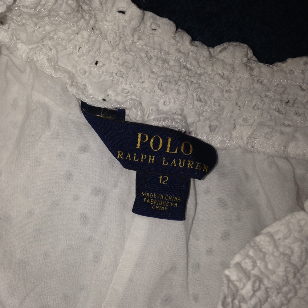 Polo Ralph Lauren white laces girls shorts - Picture 3 of 4